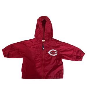 Cincinnati Reds Outbrook Kids Windbreaker Jacket Size 12 Months Red